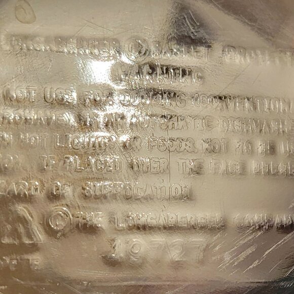 Longaberger 1999 Generosity Basket Top Divided Plastic Protector Item #49727 - Picture 9 of 9